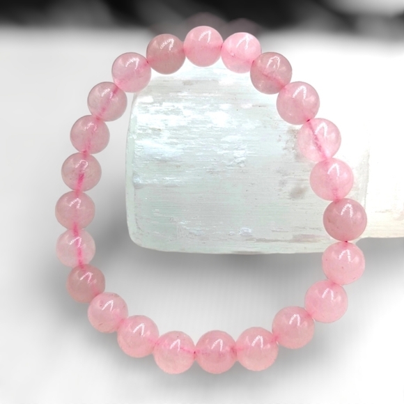 Jewelry - Rose Quartz Bracelet - 8mm - Natural